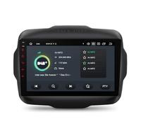 XTRONS Android 14 Autoradio DAB Plus für Jeep Renegade 2015-2020, 9 Zoll Octa Core 4+64GB Autoradio mit Navi, Eingebautes 4G LTE Gyroskop-Sensoren Car Play AKM DSP Bluetooth WiFi Optionalem OBD DVR
