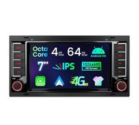 XTRONS Android Autoradio für VW Touareg 2004-2011, 7 Zoll IPS Bildschirm Octa-Core 4GB 64GB Autoradio mit Navi, Integriertes 4G Car Play Android Auto DSP Bluetooth 5.0 WiFi Optional DAB OBD TPMS DVR