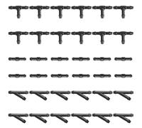 XUKEY 36 Stück Scheibenwaschanlage Schlauchverbinder 4mm, Auto Universal Wischwasser Schlauchverbinder Gerade T-Stück Y-Stück Automotive Schlauch Anschluss Autowasserpumpe an Düsen