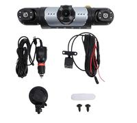 XUXHOU Auto-Dashcam, 4-Kanal-Dashcam Vorne Hinten Innen mit Schleifenaufzeichnungssensor mit 1080P-Auflösung für die Fahrzeugsicherheitsüberwachung