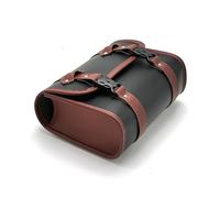 XVGUOYAN Motorrad Satteltasche Motorrad Gabel Satteltaschen Seite Werkzeug Tasche Gepäck Sattel Tasche Pouch PU Leder Universal(Brown)