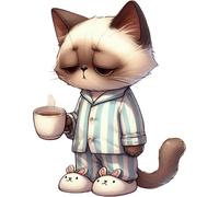 XXL 18X18 Autoaufkleber Lustiger Katzen Aufkleber Wetterfester Vinyl