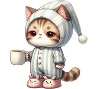 XXL 18X18 Autoaufkleber Lustiger Katzen Aufkleber Wetterfester Vinyl