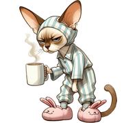 XXL 18X18 Autoaufkleber Lustiger Katzen Aufkleber Wetterfester Vinyl