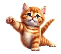 XXL 18X18 Autoaufkleber Yoga Katze Aufkleber Wetterfester Vinyl Sticker