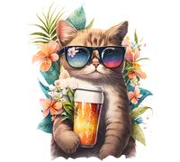 XXXL 50X50 cm Autoaufkleber Sticker Katzen Aufkleber