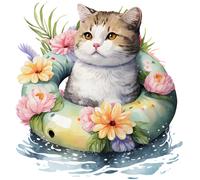 XXXL 50X50 cm Autoaufkleber Sticker Katzen Aufkleber