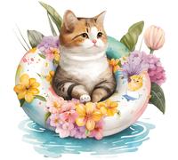 XXXL 60X60 cm Autoaufkleber Sticker Katzen Aufkleber