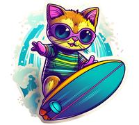 XXXL 60X60 cm Autoaufkleber Sticker Katzen Aufkleber