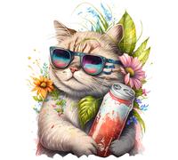 XXXL 60X60 cm Autoaufkleber Sticker Katzen Aufkleber