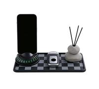 xyensy Dash Pad | mit auswaschbarer Parkplatznummern-Abdeckung,Armaturenbrett-Ablage für Auto-Zubehör - geeignet für Wohnmobil, SUV, Limousine, Innendekoration, Sonnenbrille, Schlüssel, Geräte