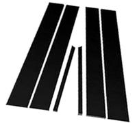 XYWOPO 6 Stück Autotürfenster-Säulenpfosten-Verkleidungsaufkleber, Passend für Nissan, Passend für Tiida 4Door Sedan 2006-2011, glänzend schwarz Seitenfenster-Akzent