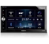 XZENT X-107 - 2 Din Autoradio für Autos und Reisemobile, Multimediasystem mit 6,75“ / 17,1 cm Touchscreen, Mediencenter mit DAB+, USB, UKW, Bluetooth, WebLink