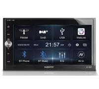 XZENT X-107 - 2 Din Autoradio für Autos und Reisemobile, Multimediasystem mit 6,75“ / 17,1 cm Touchscreen, Mediencenter mit DAB+, USB, UKW, Bluetooth, WebLink