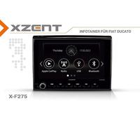 XZENT X-F275 Autoradio kompatibel mit Fiat Ducato III 250, 251, X290 Serie 8