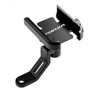 XZLDSD Für Honda Forza 125 250 300 350 750 Motorrad Handyhalter GPS Navigator Rückspiegel Lenkerhalterung Zubehör (Farbe : Mirror Type Black)