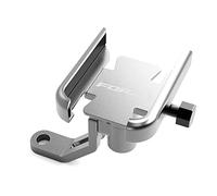 XZLDSD Für Honda Forza 125 250 300 350 750 Motorrad Handyhalter GPS Navigator Rückspiegel Lenkerhalterung Zubehör (Farbe : Mirror Type Silver)