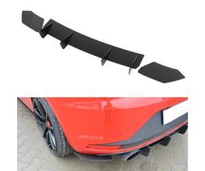 XZQSJHP Heckstoßstange Diffusor Lippe für Seat Leon 5F Mk3 Cupra 2013-2016,Heckspoiler Schützen Abdeckung Spoiler Diffusor Zubehör