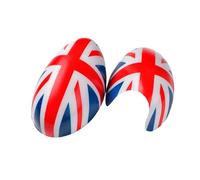 YaaGoo Außenspiegel Cover für MINI Cooper MK1 R50 R52 R53 2000-2006 Linkslenker Union Jack Rot Spiegelkappen Set