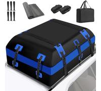 YADODO Dachbox Auto 651L Wasserdicht Faltbare mit Antirutschmatte 23 Kubikfuß Dachkoffer Dachtasche Auto Gepäckbox TascheAufbewahrungsbox Dachträger Dachboxen für alle mit/ohne Träger