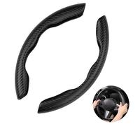 Lenkradbezug für Mercedes-Benz C-Class W205 2014-2023, Segmentierter Auto Lenkradbezug Lenkradhülle Atmungsaktiver Anti Rutsch Lenkradschoner Lenkradabdeckung,Blac-k