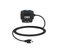 YANBORONSN Automotive OBD Power Cable, USB Mini to OBD-II Hardwire Cable Adapter with Switch Button for Dash Camera 24 Hours Surveillance/Acc Mode,(3.5M/11.5Ft） (USB Mini)