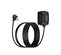 YANBORONSN OBD Stromkabel für Dash Camera, OBD2 zu 90 Grad USB Micro Adapter Hardwire Ladekabel mit Schalter Taste 24 Stunden Überwachung und Acc 2 Modus 12-24 V zu 5V/3A (3,5/11,5FT)
