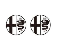 YANGFEIYA Auto Emblem Logo für Alfa Romeo Giulia Stelvio Giulietta 159 147 156 166 GT Tonale, Autoaufkleber Emblem Emblem Dekorative Aufkleber Auto Zubehör Tuning Sticker,B
