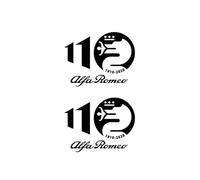 YANGFEIYA Auto Emblem Logo für Alfa Romeo Stelvio 2017-2021 2022, Autoaufkleber Emblem Emblem Dekorative Aufkleber Auto Zubehör Tuning Sticker,A