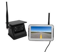 Yanmis Magnet Solar Wireless-Rückfahrkamera, 150° Weitwinkel-Rückfahrkamera 1080P HD 5-Zoll-Display 9900-mAh-, für LKW-Wohnmobil-PKW-Anhänger 5.