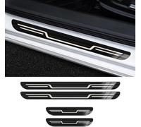 yaohaishao 4 Stück Auto Einstiegsleisten Schutz Für Lexus UX 250H 2019+, Edelstahl-Einstiegsleisten Trittstufenleisten Styling-Zubehör für die Einstiegsleisten,Bla-ck