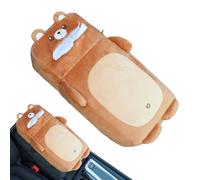 YAOPIU Armlehnen Box Polster Für Automobile | Plüsch Niedliches Armstütze Kissen Mit Erhöhung,Auto Armlehnen Abdeckung Und Kissen Mit Taschentuchspender | Für SUV, LKW, Limousine, Fahrzeug
