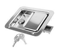 Yardenfun Edelstahl Panel lock Robustes Einbauschloss für Anhänger Wohnmobil Werkzeugkasten Vielseitig Sicher und Langlebig für Spezialfahrzeuge und Caravan