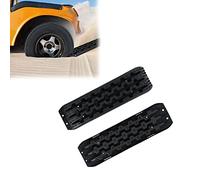 YARDIN 2 Stück Recovery Board,Sandbleche Anfahrhilfe Sandbleche Offroad,für Geländewagen PKW LKW,Rutschfester mit Tragegriff (Schwarz)