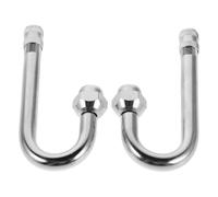 YARNOW 2 Stück Reifenventilverlängerung aus Metall Kupfer 180 Grad Abgewinkelte Ventilschaftverlängerung Luftdicht Stabiler Druck für Auto Fahrrad und Lkw Reifen