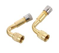 YARNOW 2 Stück Ventilverlängerung Messing Metall Ventilschaft Verlängerungsadapter für Auto Motorrad Elektroroller Kompatibel mit Reifenventilen Einfaches Aufpumpen und Langlebig