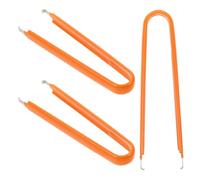 YARNOW 3 Stück Kfz Sicherungszieher aus Edelstahl und PVC mit Multifunktionalem Design für Schnelle Reparaturen an Autosicherungen und Relais in Orange