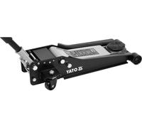 YATO Profi Rangierwagenheber 2,5t / 2500kg, flach, Hubhöhe: 85 - 520mm, niedrige Ausführung, ultra leicht, schnelles Anheben durch DOPPEL-KOLBENPUMPE, Wagenheber niedriges Profil, Sportwagen Rennsport