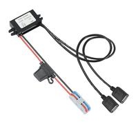 YBBOTT 2 USB-AF Step-Down dc-dc wandler 12V/24V zu 5V 3A 15W | Ladegerät Buck Coverter 8V-32V zu 5V Spannungs wandler Spannungsstabilisator Spannungsregler Spannungsbegrenzer