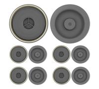 YceLon 10 Stück 40 mm Gummistopfen Karosseriestopfen - Unterbodenstopfen wasserdicht für VW Audi & mehr, graue Dichtung für Chassis- und Kofferraumabdichtung