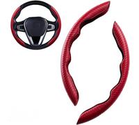 YCPHR Lenkradbezug für Mercedes Benz ML SUV M-Class W163 W164 W166 320 350 400 500/ML 55 63, Segmentierter rutschfest Langlebig Auto Lenkrad Schutzhülle Auto Innenraum Zubehör aus Kunstleder in Rot