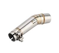 Yctze 51mm Auspuff Mittelrohr, Edelstahl Motorrad Auspuff Mittellenkerrohr 40-51mm für HONDA NC700X NC750X NC750S NC700S 2012-2017 für mid pipe exhaust,2014 charger mid pipe exhaust,honda rebel 300 ex