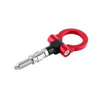 Yctze Abschlepphaken, Universal Auto Auto Anhänger Aluminiumlegierung Front Abschlepphaken Abschleppring für E-Serie Rot, Silber, Schwarz(rot) für abschlepp?se,abschlepphaken,porsche tow hook,abschlep