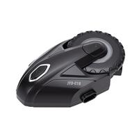 Yctze Bluetooth-Headset für Motorradhelm, 500 M, Dual-Gegensprechanlage | Fahrerkommunikation, Kunststoff, Fahrrad-Kopfbedeckung, IP67-Regenschutz, CVC 8.0-Geräuschreduzierung, Magnethalterung