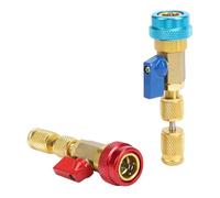 Yctze Schnell-Einbauwerkzeug Zum Entfernen von Ventileinsätzen für R134A- und R12-Kältemittel, 2er-Pack, Hoch- und Niederdruck-Ventileinsatz-Entfernungswerkzeug mit Starker Saugstange,