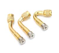 Yctze Ventilschaftverlängerungen, Messing-Reifenventilverlängerung, 90°, 135°, 45°, Ventilschaftadapter, Auto-Fahrrad-Reifenventiladapter - /Werkzeuge und Ausrüstung/Reifen- und R (Gold)