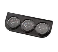 YDuupxe Temperatur-Öldruckmesser mit Sensor für PKW, LKW, 52 Mm, Dreifache Messgeräte, 3 in 1, Voltmeter, Wasser, Dreifache Messgeräte, Voltmeter, Wassertemperatur, Öldruck, Auto-Messgerät, 52 Mm, 3