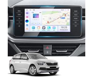 YEE PIN Kompatibel mit 2019-2026 Skoda Kamiq Skoda Scala Navigation Schutzfolie GPS Displayschutzfolie Navi Folie Gehärtetes Glas Schutz Kratzfest Anti-Fingerprint Auto Zubehör 9,2 Zoll