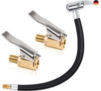 Yeepeo Ventilverlängerung Set, 24cm Reifenfüller Schlauch mit 2 Stück 8mm Au