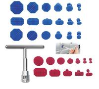 YFPOPONE 31 Stück Dellen Reparaturset Auto,Ausbeulwerkzeug Karosserie T Bar Beulenzieher Auto,Auto Dellen Rausziehen Hagelschaden Reparaturset Geeignet für alle Arten von Dellen im Auto